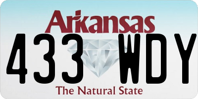 AR license plate 433WDY