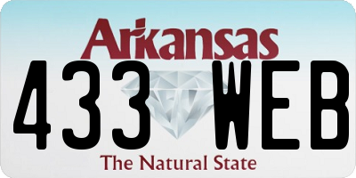AR license plate 433WEB