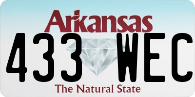 AR license plate 433WEC