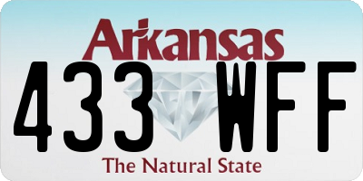 AR license plate 433WFF