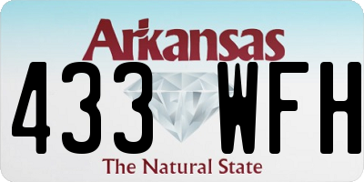 AR license plate 433WFH