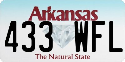 AR license plate 433WFL