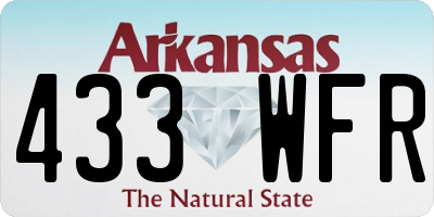 AR license plate 433WFR