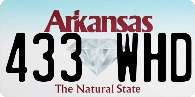AR license plate 433WHD