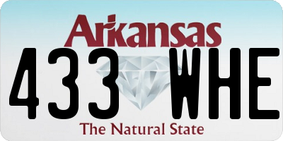 AR license plate 433WHE