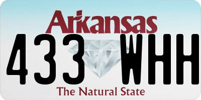AR license plate 433WHH