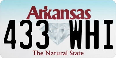 AR license plate 433WHI
