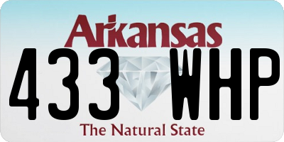 AR license plate 433WHP
