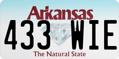 AR license plate 433WIE