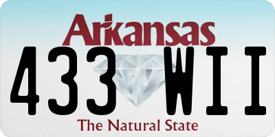 AR license plate 433WII