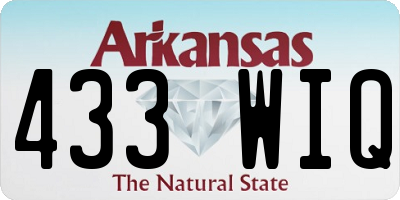 AR license plate 433WIQ