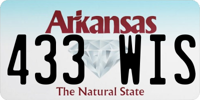 AR license plate 433WIS