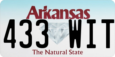 AR license plate 433WIT