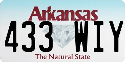 AR license plate 433WIY
