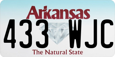 AR license plate 433WJC