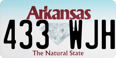 AR license plate 433WJH