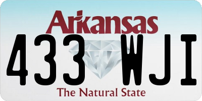 AR license plate 433WJI