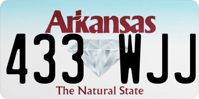 AR license plate 433WJJ