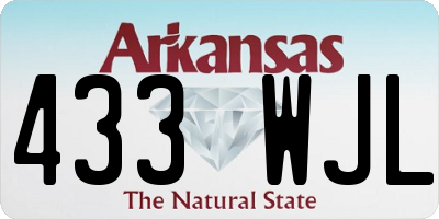 AR license plate 433WJL