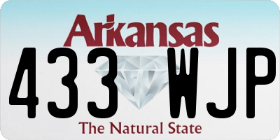 AR license plate 433WJP