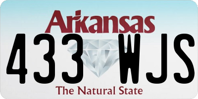 AR license plate 433WJS