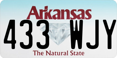 AR license plate 433WJY