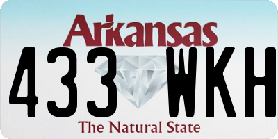 AR license plate 433WKH