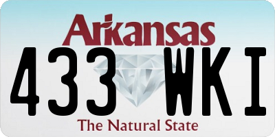 AR license plate 433WKI