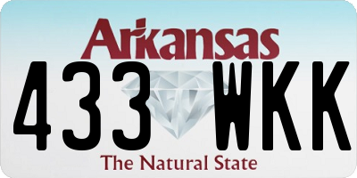 AR license plate 433WKK