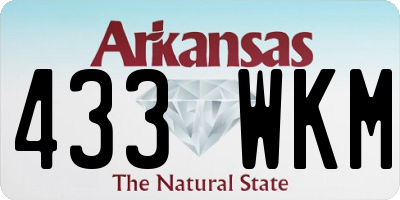 AR license plate 433WKM