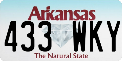 AR license plate 433WKY