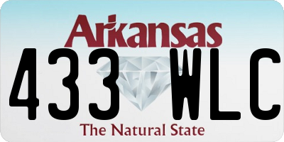 AR license plate 433WLC