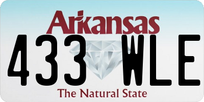 AR license plate 433WLE