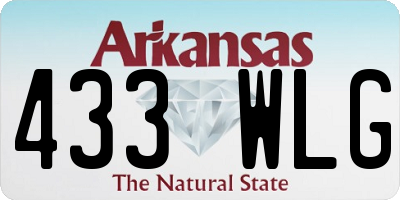 AR license plate 433WLG