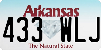 AR license plate 433WLJ