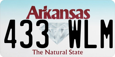AR license plate 433WLM