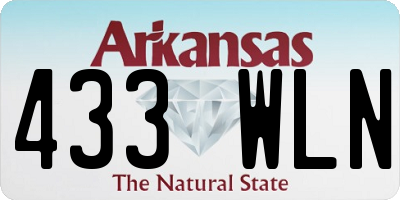 AR license plate 433WLN