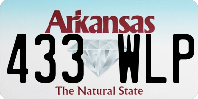 AR license plate 433WLP