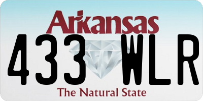 AR license plate 433WLR