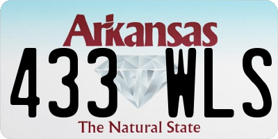 AR license plate 433WLS