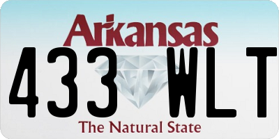 AR license plate 433WLT