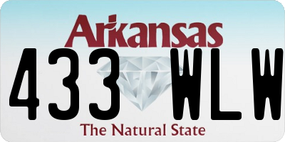 AR license plate 433WLW