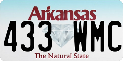 AR license plate 433WMC