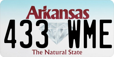 AR license plate 433WME