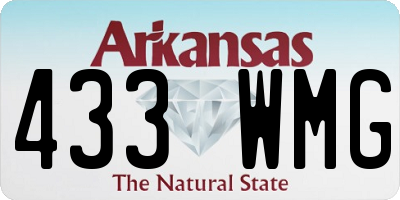 AR license plate 433WMG