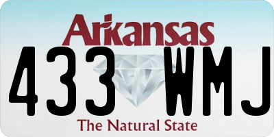 AR license plate 433WMJ