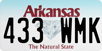 AR license plate 433WMK