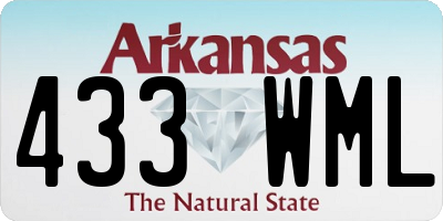 AR license plate 433WML