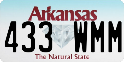 AR license plate 433WMM
