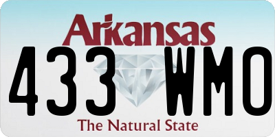 AR license plate 433WMO